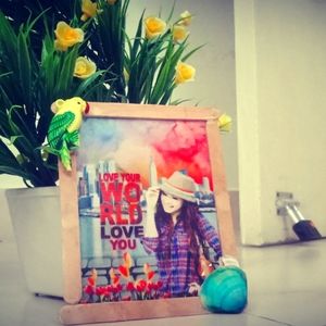 a panting and miniature things